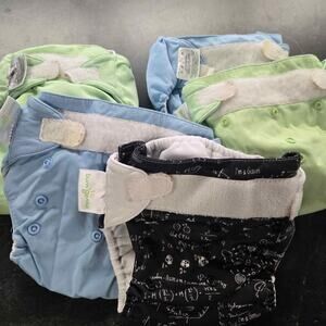 bumGenius 5.0 Pocket Cloth Diaper Bundle - Set of 5 + 10 Inserts